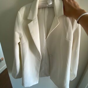 nasty gal white blazer
